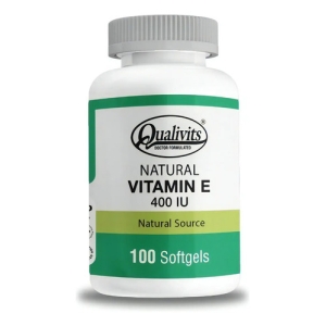 Vitamina E 400 Iu Qualivits Cápsulas Blandas 100 Unidades Antioxidante Sin Sabor