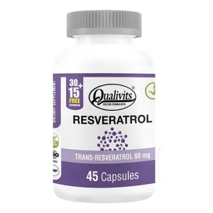 Resveratrol Qualivits® X 45 Cápsulas Antioxidante Sin Sabor