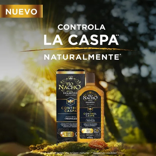 Shampoo Tío Nacho Control Caspa Anti Caida 415 Ml - Imagen 2