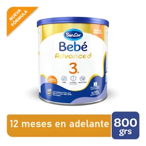 Sancor Bb 3 Fórmula Infantil En Polvo 800g Sabor Sin Sabor