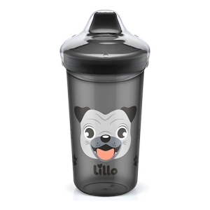 Vaso De Transición Antifugas Eco Max Dog Lillo De 320 Ml Negro Fabuloso