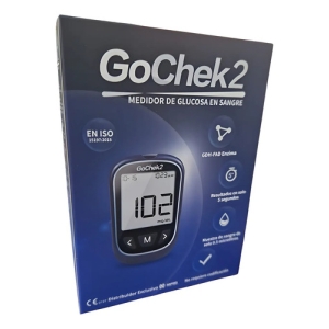Glucometro Gochek2 Incluye 10 Lancetas Y 10 Tirillas Azul