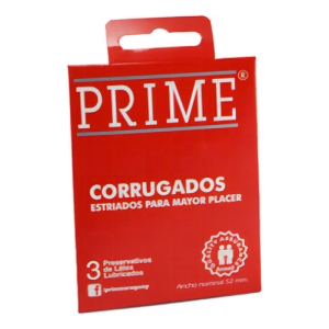 Preservativo Prime Caja X3 Tipo De Preservativo Corrugado
