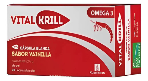 Vitalkrill 500 Mg 30 Capsulas Blandas Omega 3 Vainilla - Imagen 2