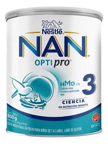 Nestlé Nan Optimal Pro 3 Leche De Fórmula En Polvo Sin Tac En Lata De 1 De 800g