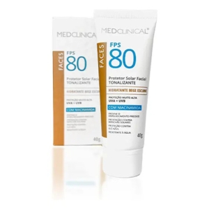 Protector Solar Medclinical Faces Fps 80 Crema Facial Beige Oscuro 40g
