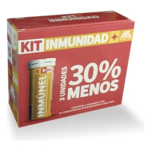 Inmunel® Kit X 30 Efervescentes | Vitamina C + D + Zinc