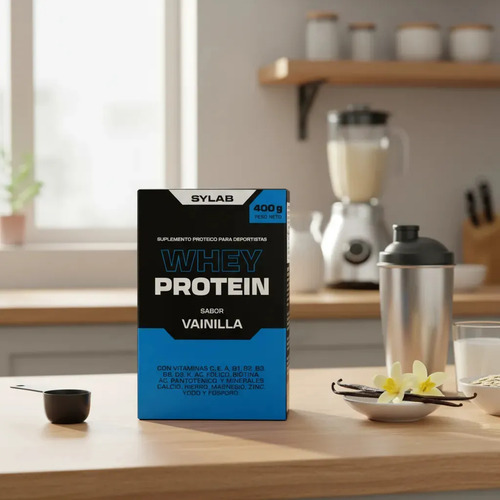 Sylab Proteína Whey Vainilla 400g Suplemento Deportivo En Polvo - Imagen 2