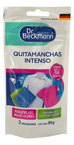 Polvo Quitamanchas Intenso Agua Fria Y Caliente Dr. Beckmann