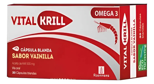 Vitalkrill 500 Mg 30 Capsulas Blandas Omega 3 Vainilla