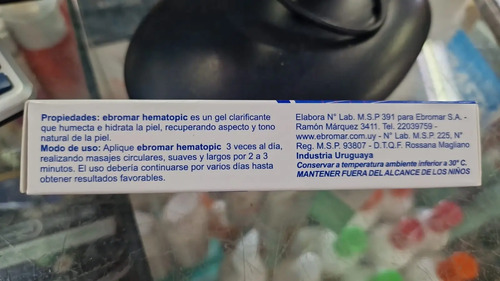 Gel Clarificante Para Piel Hematopic Unifica El Tono 25g Sin Fragancia - Imagen 3