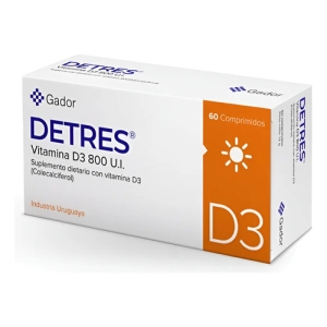 Vitamina Detres 800 Ui 60 Comprimidos Sin Sabor