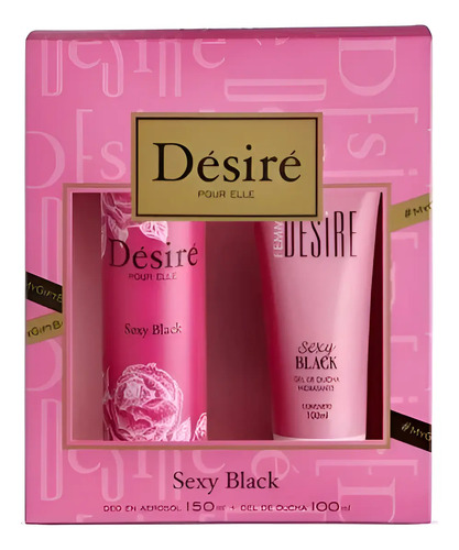 Desodorante Aerosol Desire Sexy Black + Gel Ducha Sexy Black