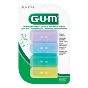 Gum Protect Tapas Protectoras De Cepillo De Dientes X4 Varios