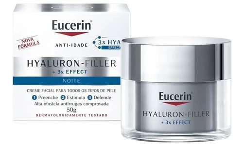 Eucerin Hyaluron-filler 3x Effect Noche 50 Ml Todo Tipo De Piel Noche - Imagen 3