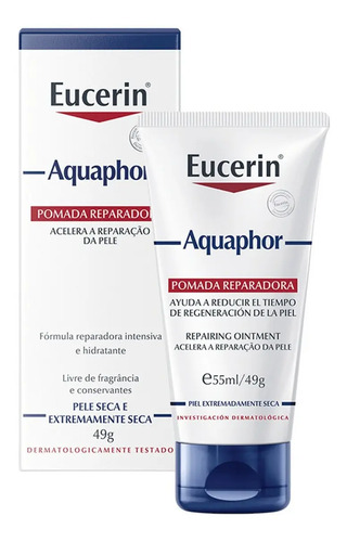 Pomada Crema Reparadora Eucerin Aquaphor 49g Hidratación Neutra