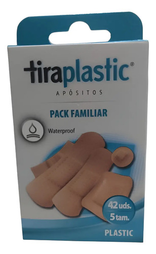Curita Bandita Tiraplastic Apósitos 5 Tamaños 42 Unidades
