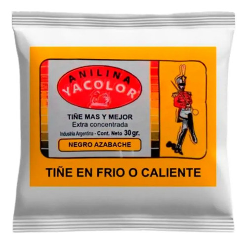 Anilina Yacolor Tiñe En Frio O Caliente Sobre 30grs Azul