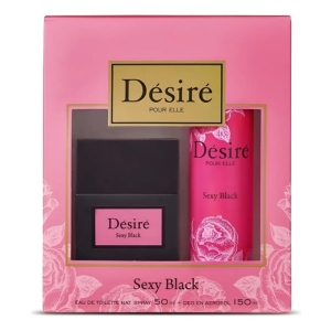 Perfume Desire Sexy Black 50ml + Desodorante 150ml