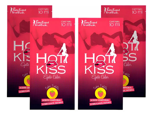 Gel Lubricantes Íntimos Calor 10 Ml Adulto Aceite Frutilla - Imagen 3