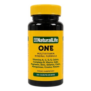 Multivitaminico Vitaminas Y Minerales One Natural Life X 30 Sabor Sin Sabor