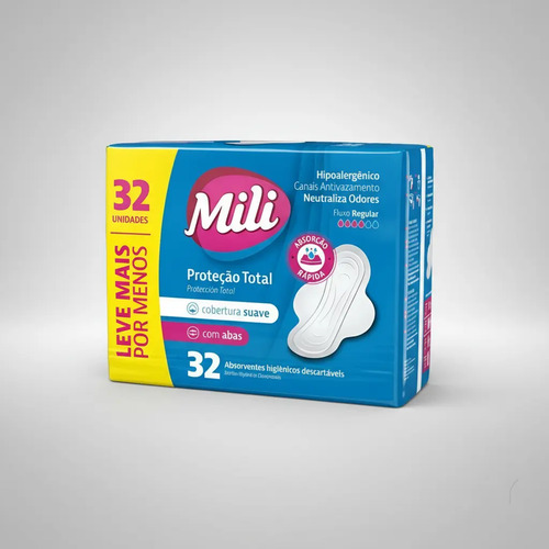 Mili Toallas Femeninas Normal Suaves Con Alas 32un. - Imagen 3
