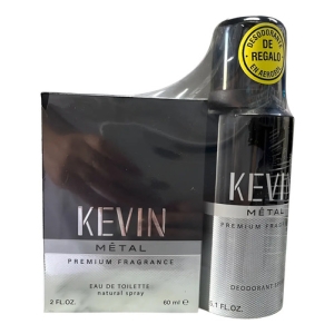 Kevin Metal Perfume Hombre Edt 60 Ml + Desodorante 150 Ml