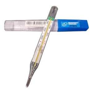 Termometro Clinico Con Galio Analogo Con Estuche Transparente