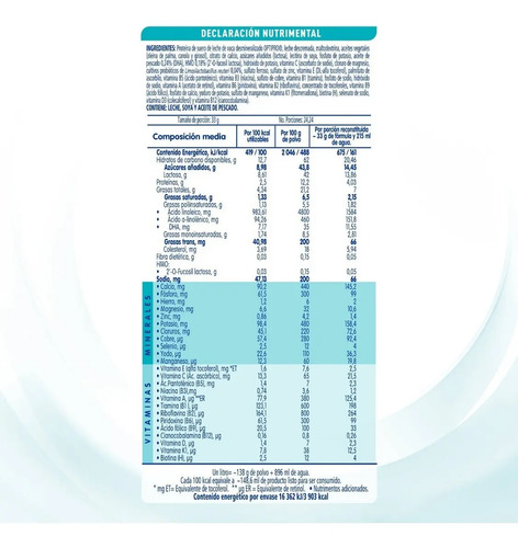 Nestlé Nan Optimal Pro 3 Leche De Fórmula En Polvo Sin Tac En Lata De 1 De 800g - Imagen 6