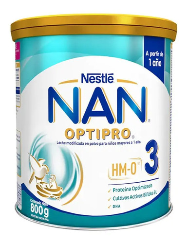 Nestlé Nan Optimal Pro 3 Leche De Fórmula En Polvo Sin Tac En Lata De 1 De 800g - Imagen 2