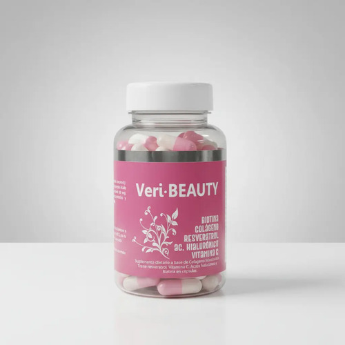 Veri Beauty Biotina Colágeno Resveratrol Ah Vit C Promofarma Sin Sabor - Imagen 3