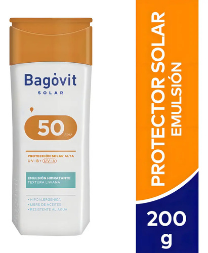 Protector Solar Bagóvit Family Care Fps 50 Para Todo Tipo De Piel - Imagen 2