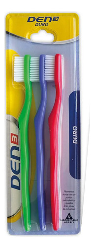 Cepillo De Dientes Den3 Duro 3 Unidades