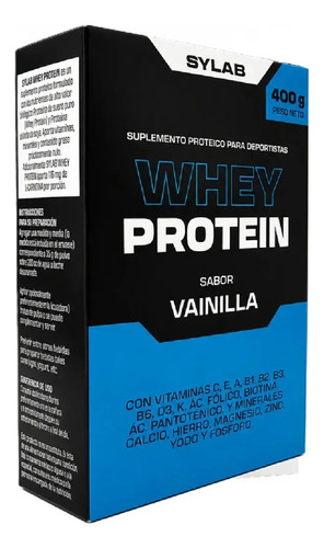 Sylab Proteína Whey Vainilla 400g Suplemento Deportivo En Polvo