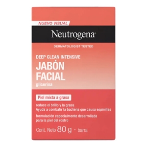 Jabón Facial En Barra Neutrogena Deep Clean Intensive 80g