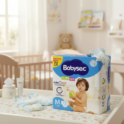 Baby Sec Ultra Pañales Talle M X 72 Unidades Grande (g) Sin Género - Imagen 2