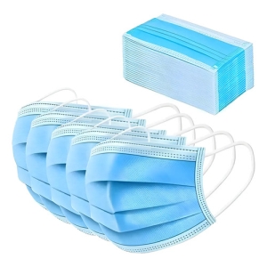 Tapabocas Quirúrgicos Caja X 50  Celeste