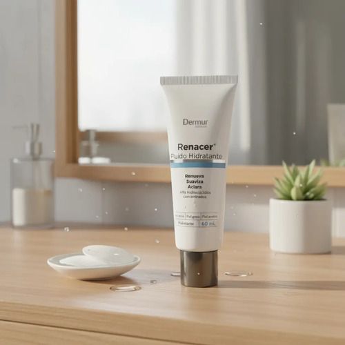 Renacer Fluido Hidratante 60ml. Dermur Día/noche - Imagen 3